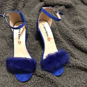Faux Fur Heels